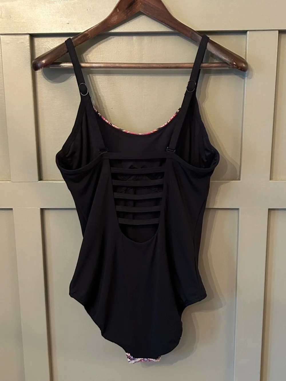 Seafolly Black Sahara Nights One Piece Swimsuit DD Cup Size US 14